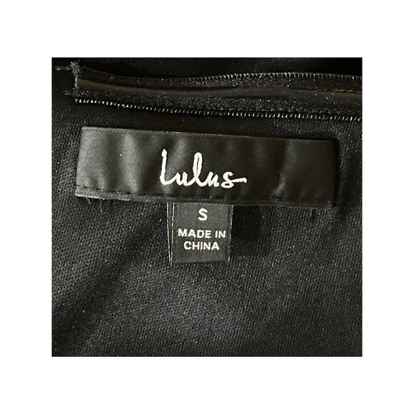 Lulu's dress black Play the Party minidress - Picture 4 of 5